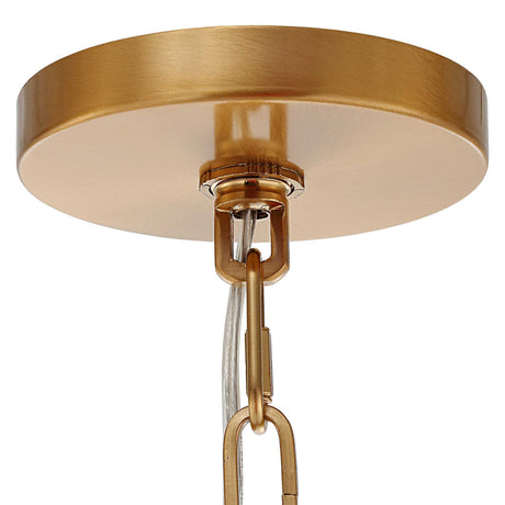 White Silken 6-Light Chandelier | Uttermost Welkin