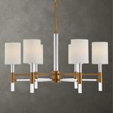 White Silken 6-Light Chandelier | Uttermost Welkin