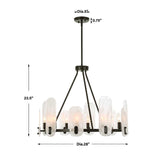 Oval Glass 10-Light Chandelier | Uttermost Ellipse