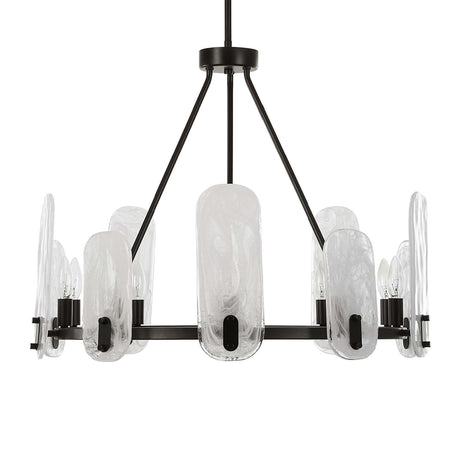 Oval Glass 10-Light Chandelier | Uttermost Ellipse