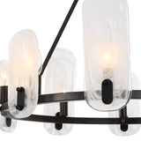 Oval Glass 10-Light Chandelier | Uttermost Ellipse