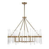 Glass Rods 8-Light Chandelier | Uttermost Crystal Stick