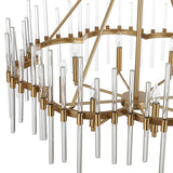 Glass Rods 8-Light Chandelier | Uttermost Crystal Stick