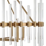 Glass Rods 8-Light Chandelier | Uttermost Crystal Stick