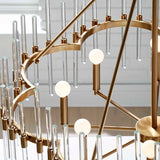 Glass Rods 8-Light Chandelier | Uttermost Crystal Stick