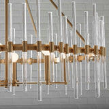 Glass Rods 8-Light Chandelier | Uttermost Crystal Stick