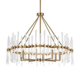 Glass Rods 8-Light Chandelier | Uttermost Crystal Stick