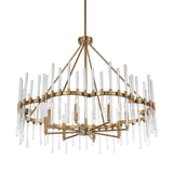 Glass Rods 8-Light Chandelier | Uttermost Crystal Stick