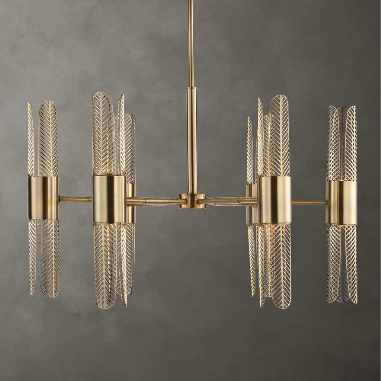 Cutout Brass 12-Light Chandelier | Uttermost Cret - www.oroa.com