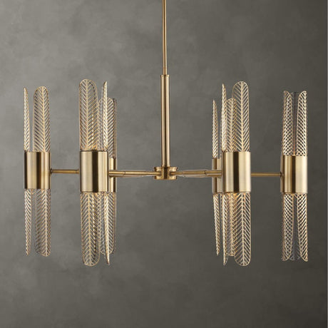 Cutout Brass 12-Light Chandelier | Uttermost Cret - www.oroa.com