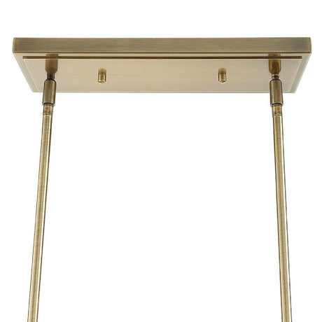 Seeded Glass 8-Light Linear Chandelier | Uttermost Mistie - www.oroa.com