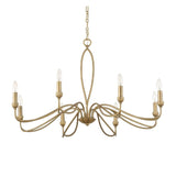 Gold Marquise Inspired 8-Light Chandelier | Uttermost Corella - www.oroa.com
