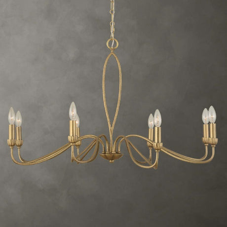 Gold Marquise Inspired 8-Light Chandelier | Uttermost Corella - www.oroa.com
