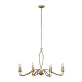 Gold Marquise Inspired 8-Light Chandelier | Uttermost Corella - www.oroa.com