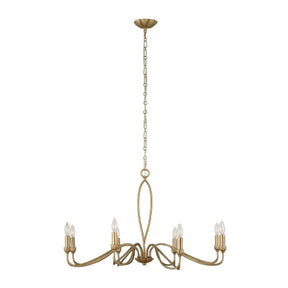 Gold Marquise Inspired 8-Light Chandelier | Uttermost Corella - www.oroa.com