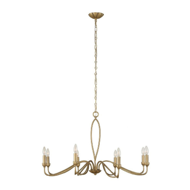 Gold Marquise Inspired 8-Light Chandelier | Uttermost Corella - www.oroa.com