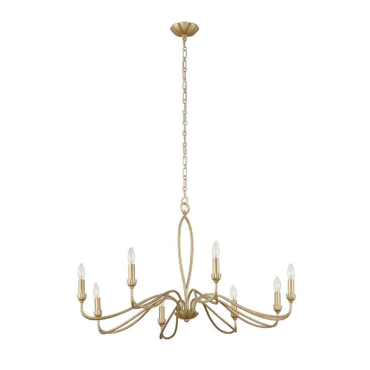 Gold Marquise Inspired 8-Light Chandelier | Uttermost Corella - www.oroa.com