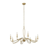 Gold Marquise Inspired 8-Light Chandelier | Uttermost Corella - www.oroa.com