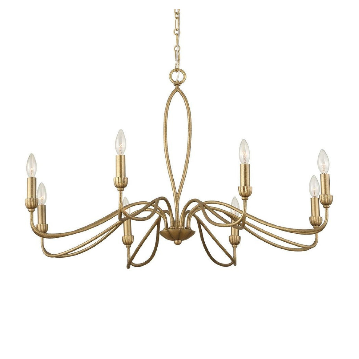 Gold Marquise Inspired 8-Light Chandelier | Uttermost Corella - www.oroa.com