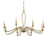 Gold Marquise Inspired 8-Light Chandelier | Uttermost Corella - www.oroa.com