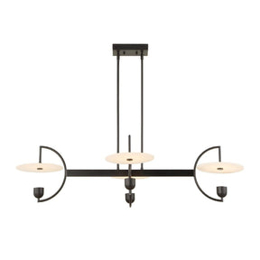 White Alabaster 4-Light Linear Chandelier | Uttermost Kyoto - www.oroa.com