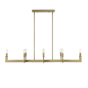 Brass Adjustable Linear Chandelier | Uttermost Cordoba - www.oroa.com