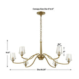 6-Light Crystal Chandelier | Uttermost Barcelona - www.oroa.com