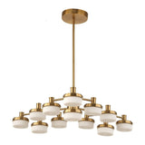 White Opal 12-Light LED Chandelier | Uttermost Wedge - www.oroa.com