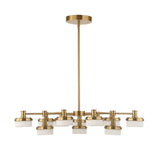 White Opal 12-Light LED Chandelier | Uttermost Wedge - www.oroa.com