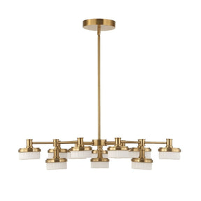 White Opal 12-Light LED Chandelier | Uttermost Wedge - www.oroa.com