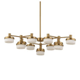 White Opal 12-Light LED Chandelier | Uttermost Wedge - www.oroa.com