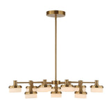 White Opal 12-Light LED Chandelier | Uttermost Wedge - www.oroa.com