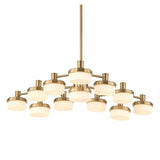 White Opal 12-Light LED Chandelier | Uttermost Wedge - www.oroa.com