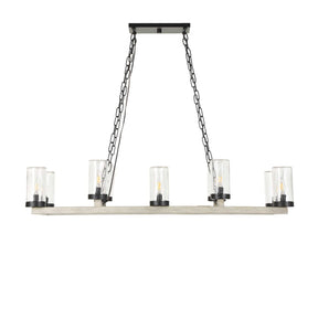 Modern European furniture - Seeded Glass 10-Light Indoor/Outdoor Chandelier - www.oroa.com