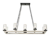 Modern European furniture - Seeded Glass 10-Light Indoor/Outdoor Chandelier - www.oroa.com