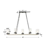 Modern European furniture - Seeded Glass 10-Light Indoor/Outdoor Chandelier - www.oroa.com