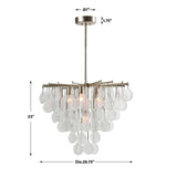 Teardrop-Shaped Glass Pendant Lamp | Uttermost Goccia - www.oroa.com