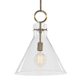 Clear Glass Conical Pendant Lamp | Uttermost Imbuto