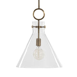 Clear Glass Conical Pendant Lamp | Uttermost Imbuto