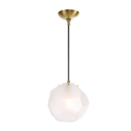 Frosted Glass Pendant Lamp | Uttermost Geodesic