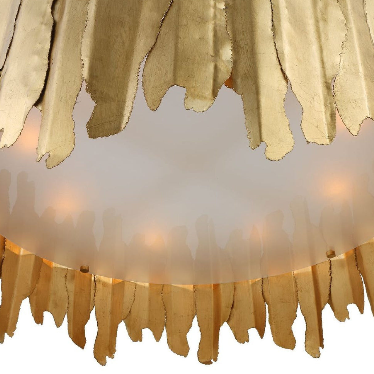 Gold Sheets 8-Light Pendant Lamp | Uttermost Golden Gate - www.oroa.com