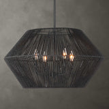 Black Rope 4-Light Pendant Lamp | Uttermost Suva