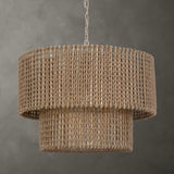 Two-Tier Woven Jute Pendant Lamp | Uttermost Biswas