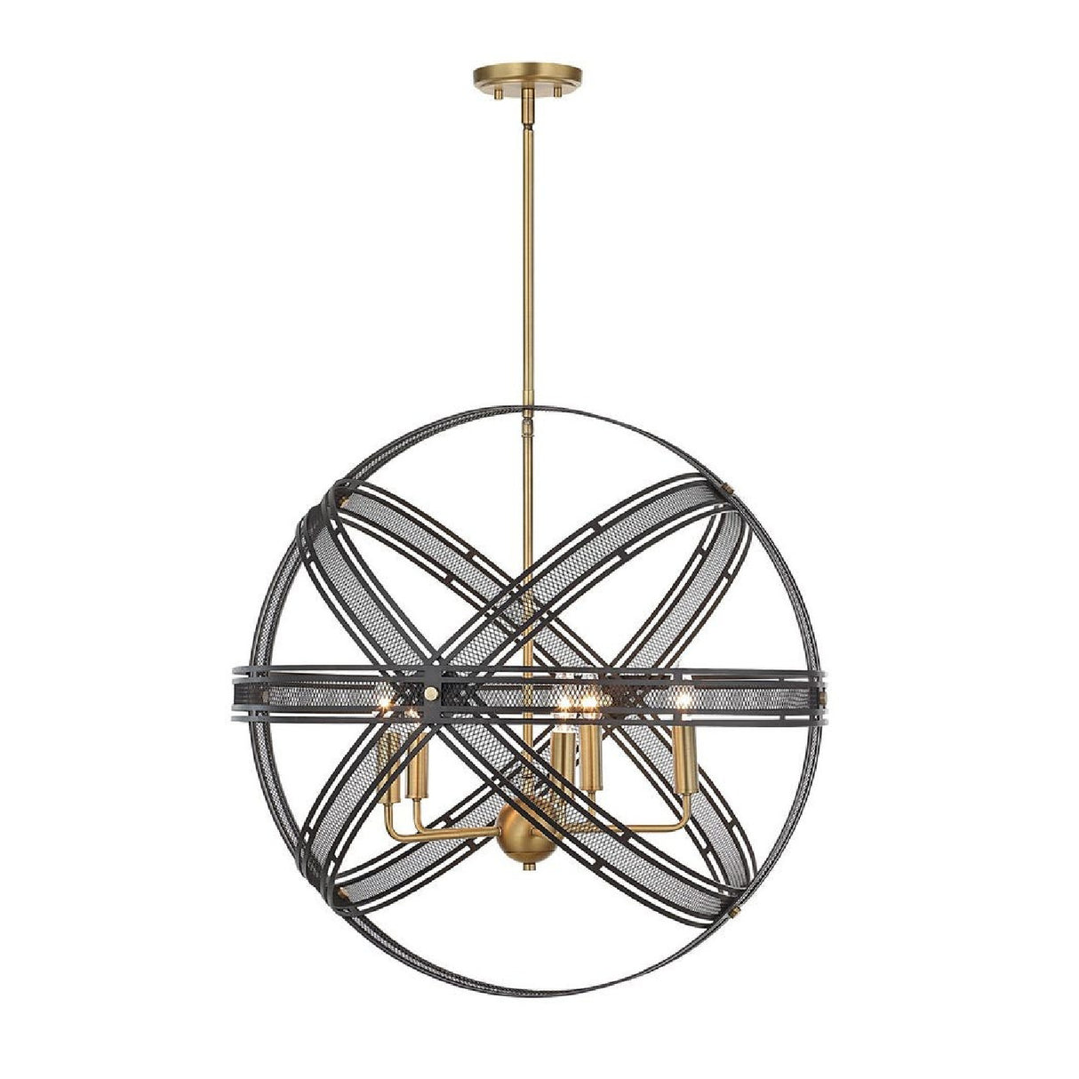Bronze Band Sphere Pendant Lamp | Uttermost Spherical - www.oroa.com