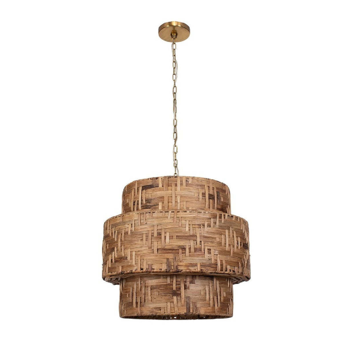 Hand-Woven 4-Light Pendant Lamp | Uttermost Water Hyacinth