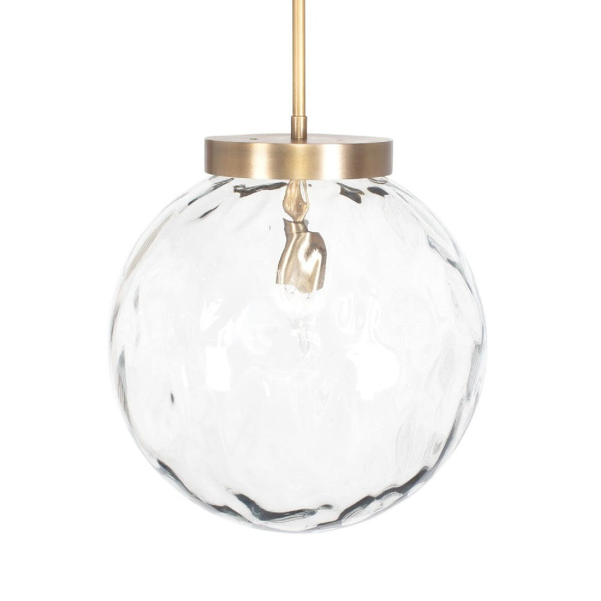 Watered Glass Sphere Pendant Lamp | Uttermost Gaia