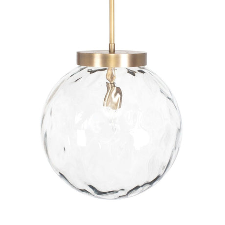 Watered Glass Sphere Pendant Lamp | Uttermost Gaia