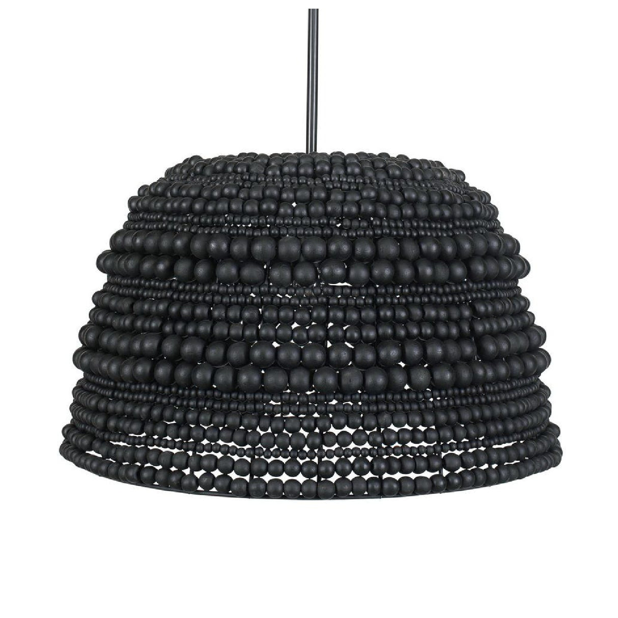 Black Wooden Beads Pendant Lamp | Uttermost Persephone