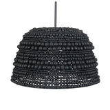 Black Wooden Beads Pendant Lamp | Uttermost Persephone