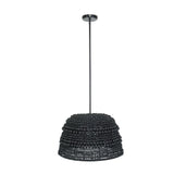 Black Wooden Beads Pendant Lamp | Uttermost Persephone